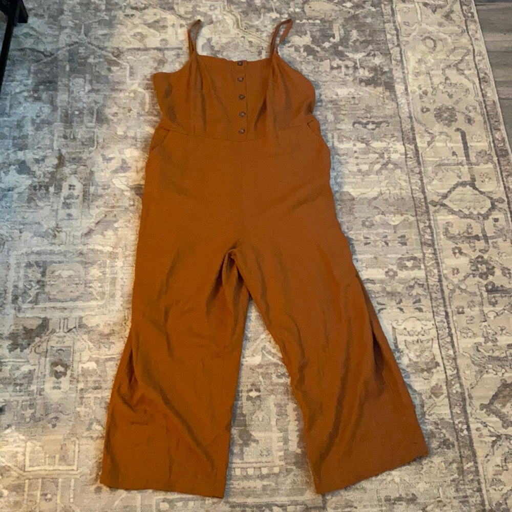Old Navy Rust Brown Wide-Leg Jumpsuit